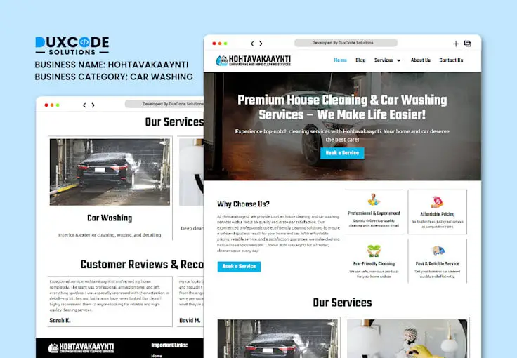 car wash website