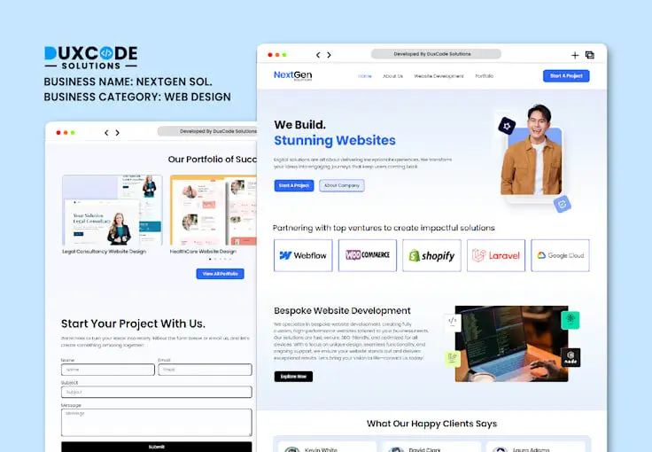 web agency website