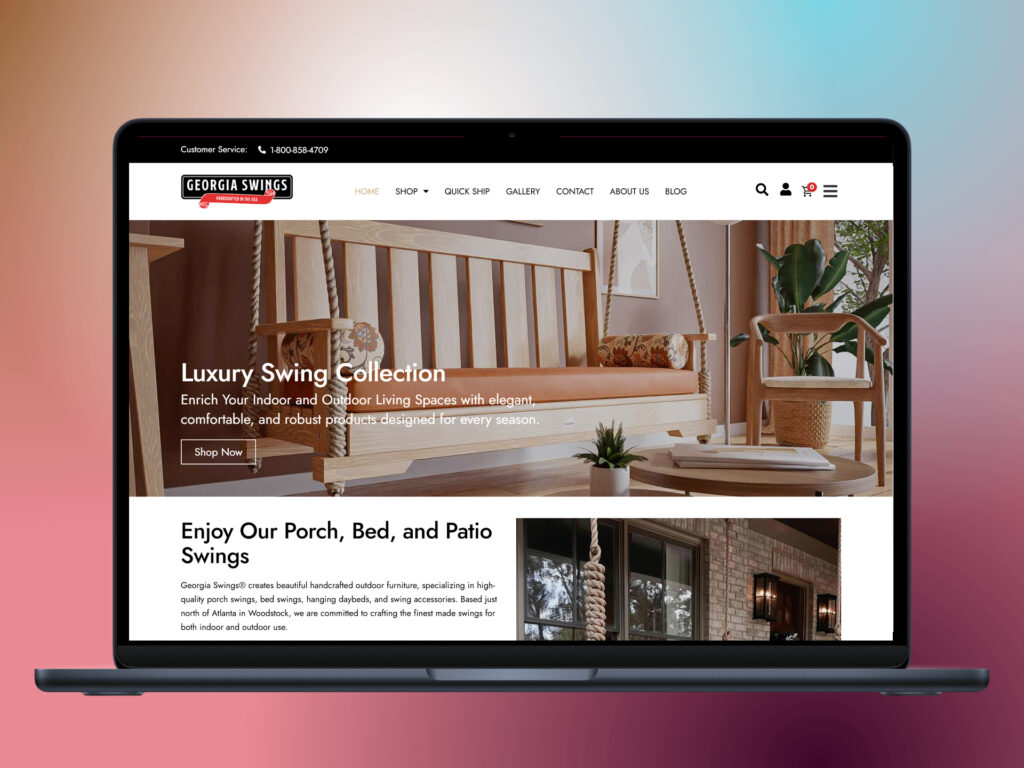 georgiaswings website design